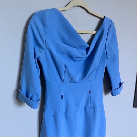 black halo jackie o dress blue Black Halo Women's Jackie O Sheath Dress - Maliblue